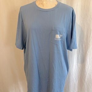 Vineyard Vines Baby Blue Tee Large Short Sleeve